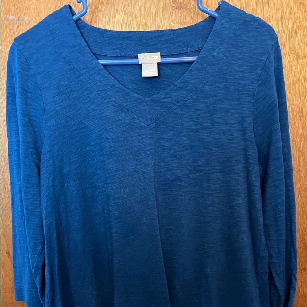 Chico's Deep Blue Knit Top